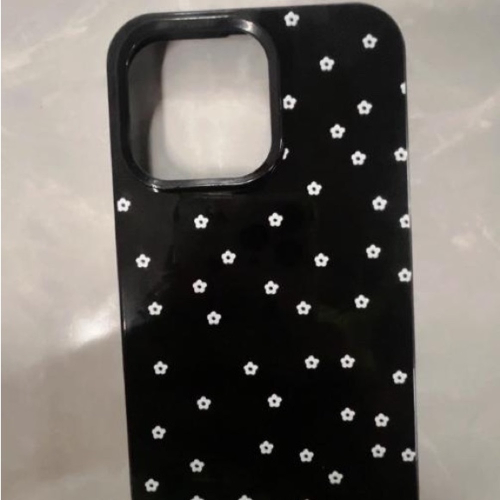 Black Floral Phone Case